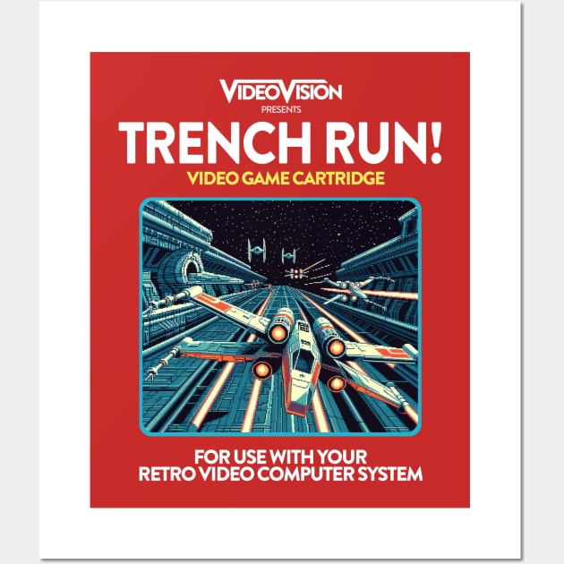 Trench Run! 80s Game Wall Art by PopCultureShirts